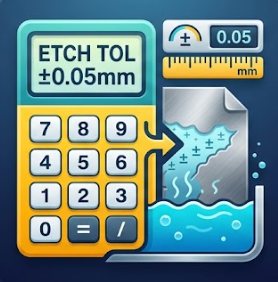 Chemical Etching Tolerance Calculator