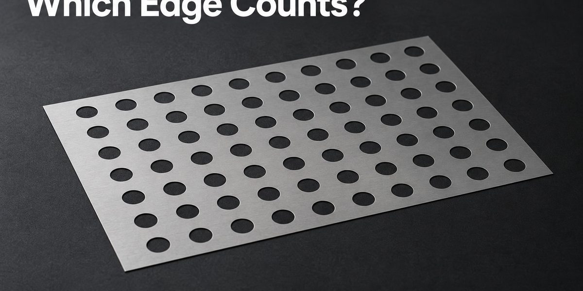 Flat perforated metal foil prepared for optical inspection