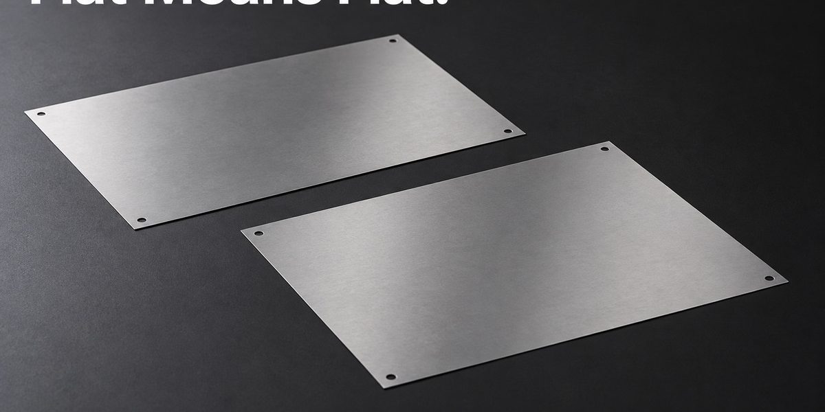 Two planar thin metal foils on a reference surface