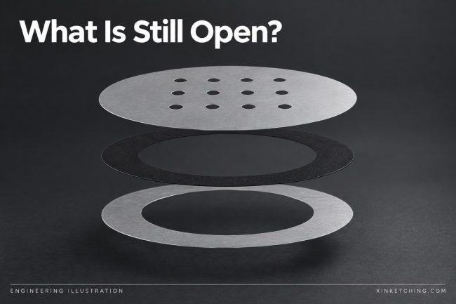 Exploded conceptual microphone grille with annular gasket and support ring