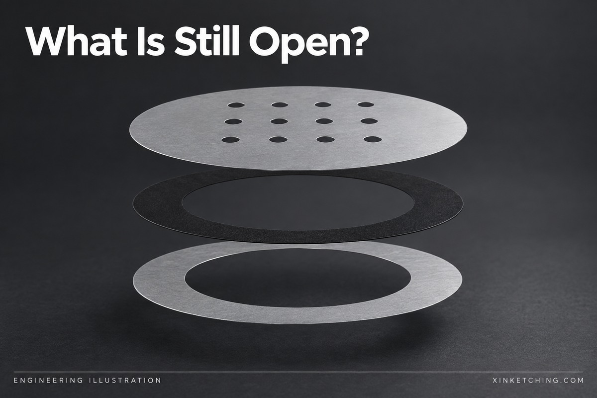 Exploded conceptual microphone grille with annular gasket and support ring
